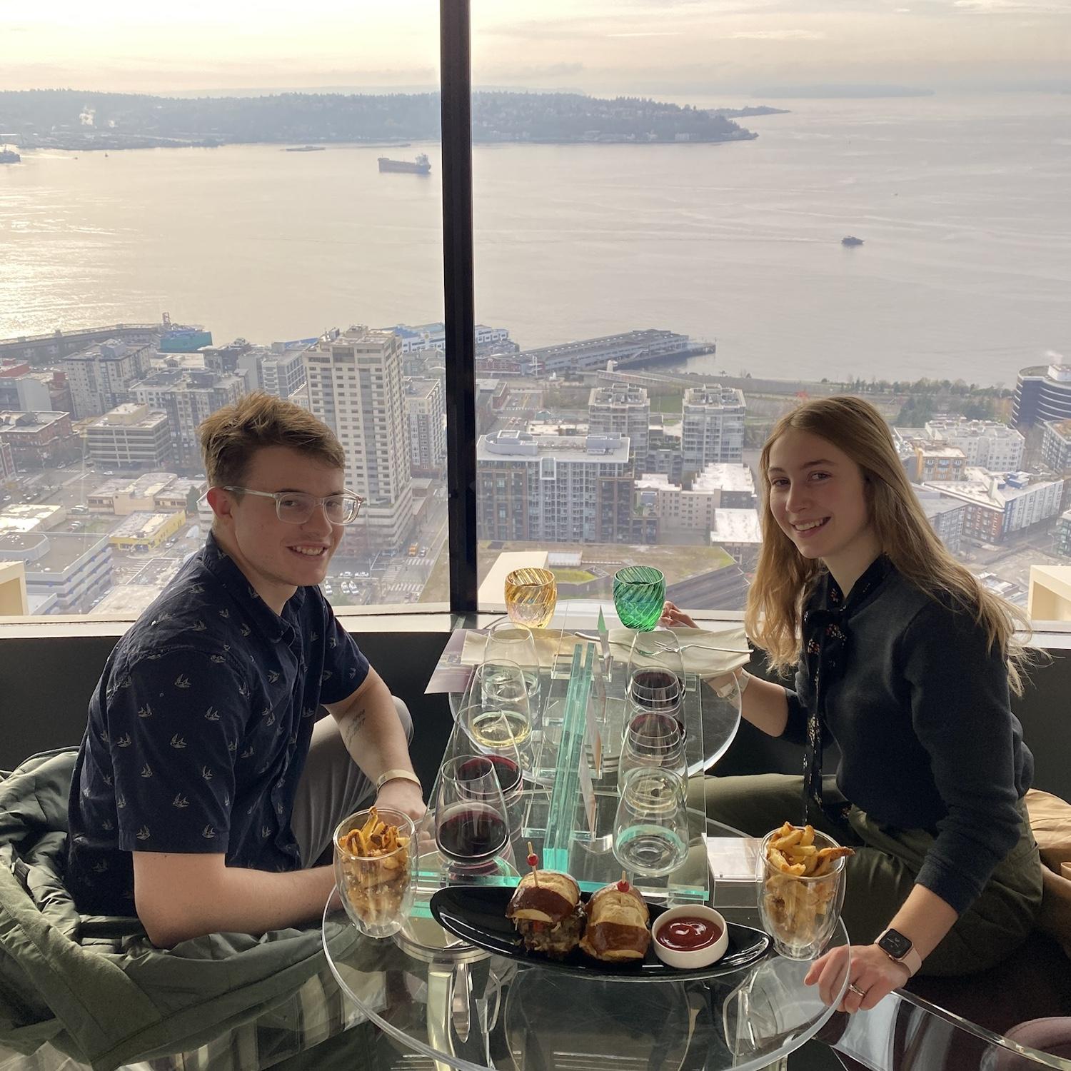 Weekend getaway to Seattle, brunch on the spinning restaurant at the top of the Space Needle after a night out was maybe not a great idea...November, 2021