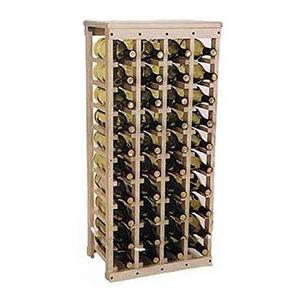 40 bottle Wooden Wine Rack (Unfinished Pine)(38"h X 17"w X 10.5"d)