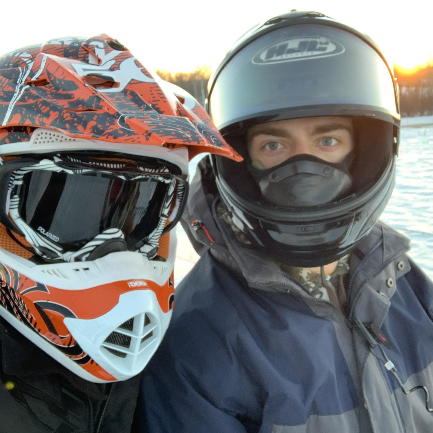 Snowmobiling at the Cabin