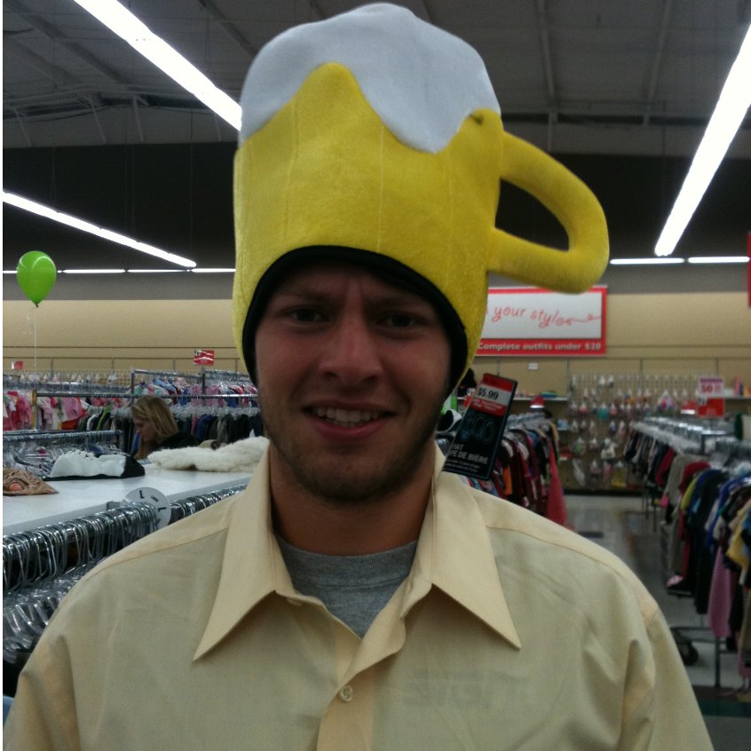 Looking for a sweet Halloween costume at Goodwill.