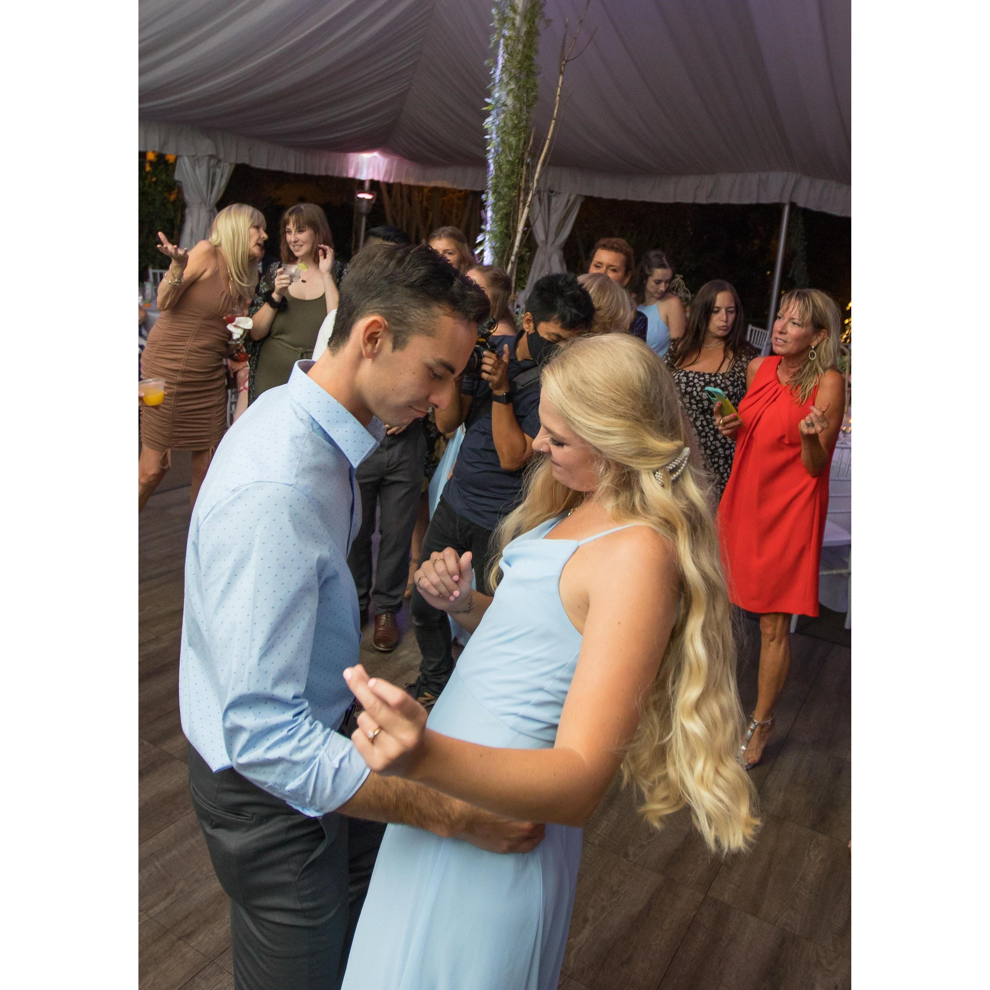 We loveeee to dance at weddings and can't WAIT to kill it on the dance floor at OUR wedding!