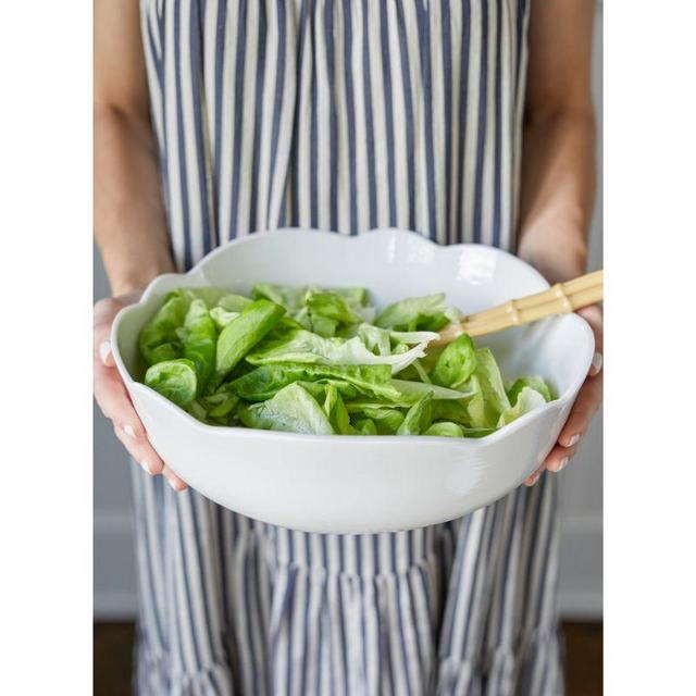 Scallop Melamine Serving Bowl