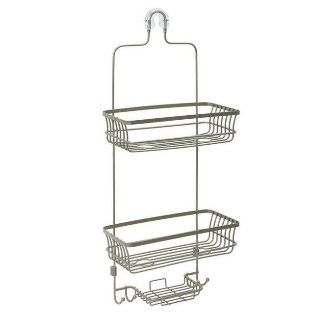 .ORG Over the Shower LockTop Caddy in Satin Nickel