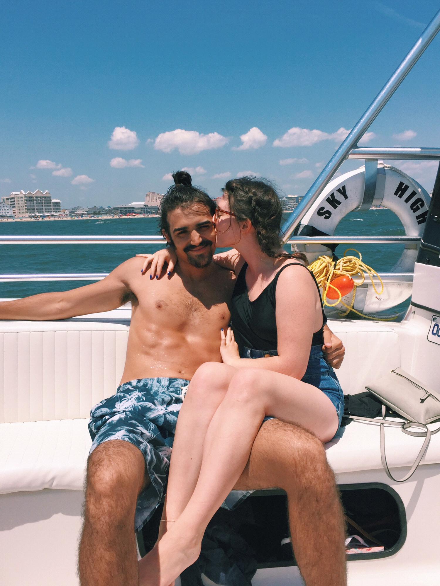 A photo from us the day that we went parasailing in Ocean City, Maryland! (2017)
