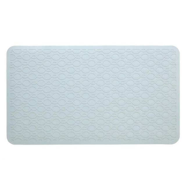 L Non-Slip Rubber Bathtub Mat with Microban Gray - SlipX Solutions