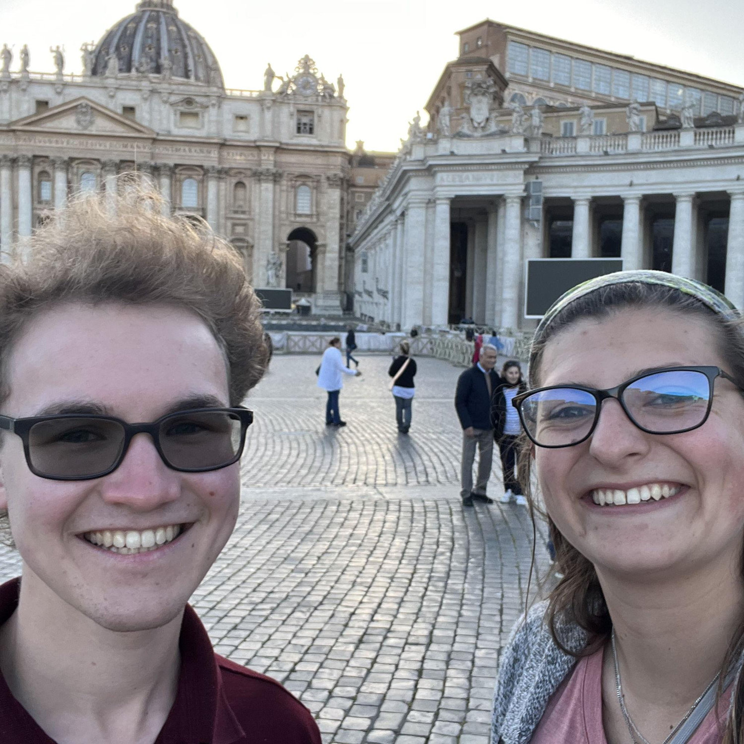 St. Peters Square in Rome--Chris's home for five months. (Rome, not the square.)