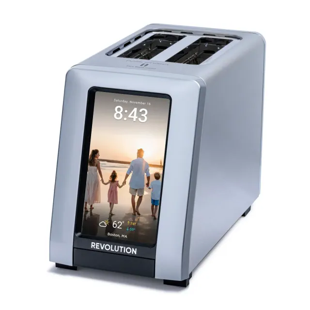Revolution InstaGLO R180 Connect Plus Smart Toaster - Digital Touchscreen Toaster Stainless Steel