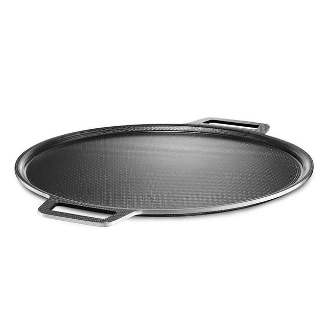HexClad Hybrid Nonstick Pizza Steel for Pizzas and Flatbreads Up to 14", Oven- and BBQ Grill-Safe Up to 900°F