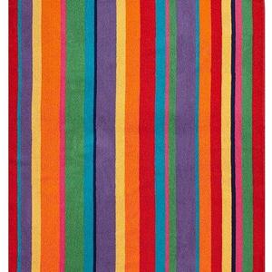Orient Originals Inc. - Cotton Craft Oversized Jacquard Double Woven Velour Beach Towel 39x68 - Summer of Siam Multi Stripe Yellow - Thick Plush Luxurious Velour Pile - 450 GSM - 100% Pure Ringspun Cotton- Brilliant Colors