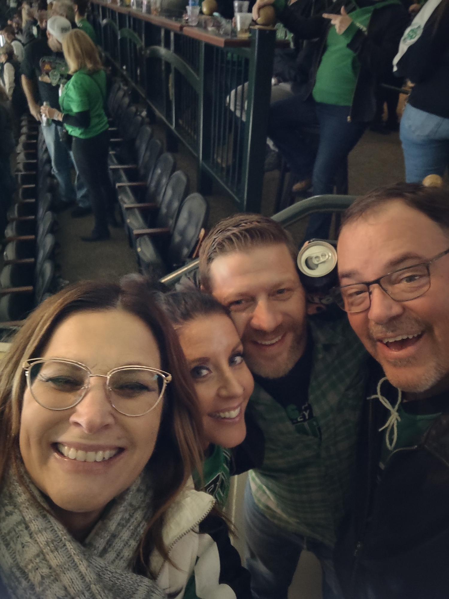 Sioux Hockey night with Leslie and Jay!