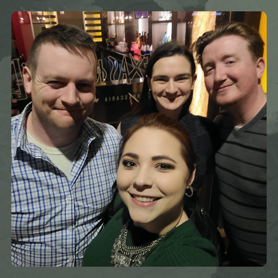 Out with our besties Sarah and Kenny
