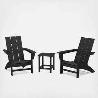 Modern 3-Piece Outdoor Adirondack Set