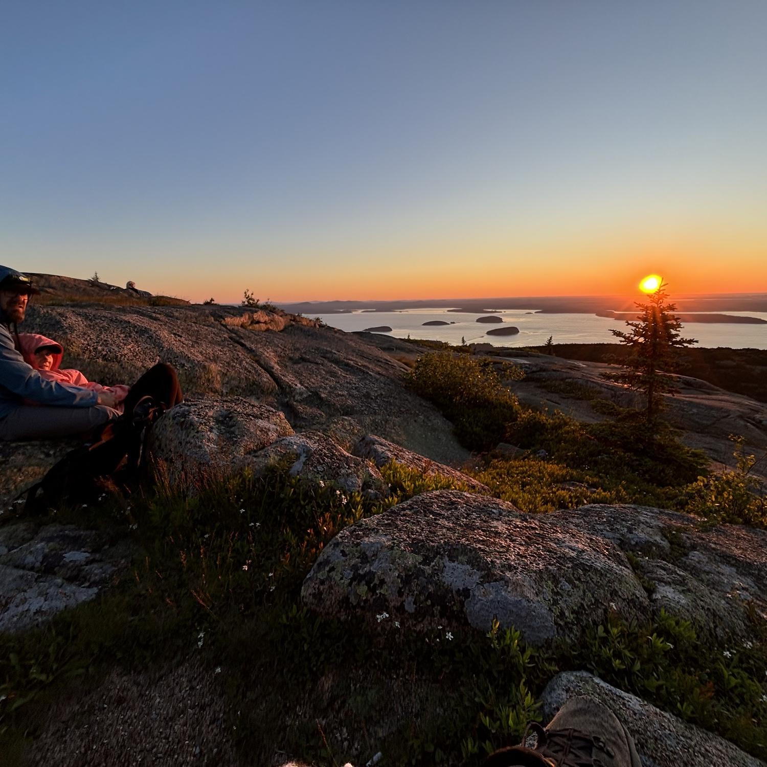 First place to see the sunrise in the US - Cadillac Mountain!