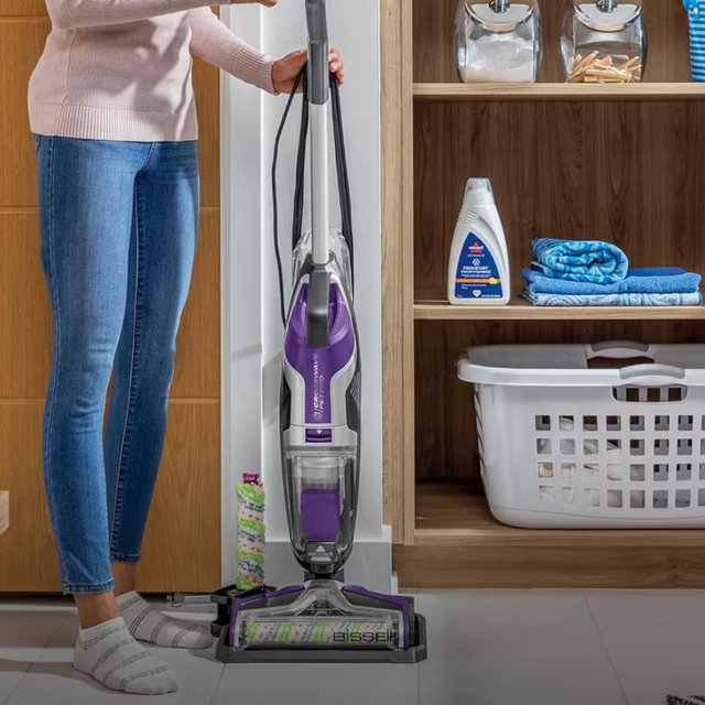 BISSELL Crosswave Pet Pro Wet Dry Vacuum Cleaner and Mop, Purple, 2306A