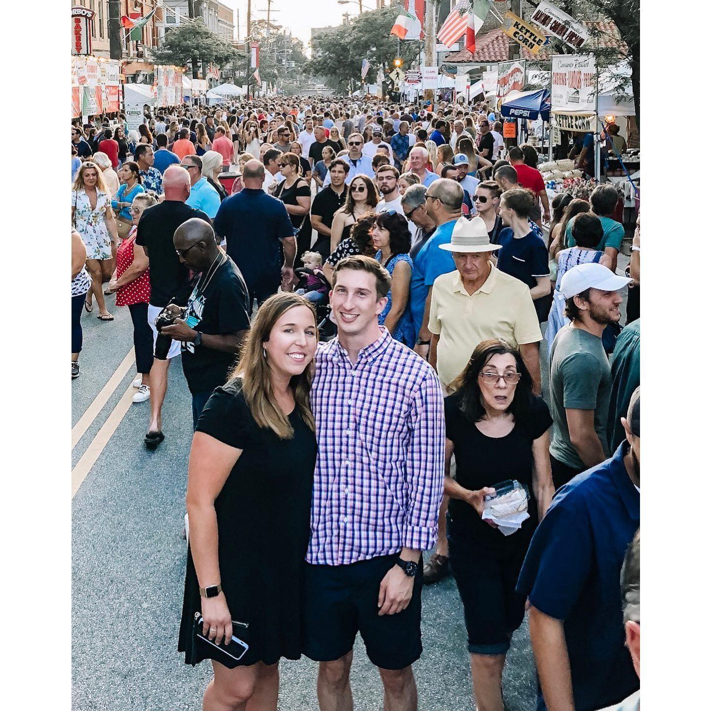 Stuffing ourselves at the The Feast in Little Italy