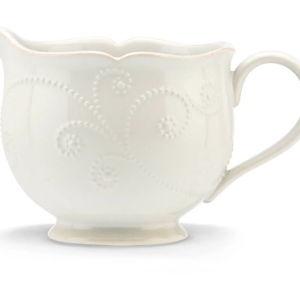 French Perle White Gravy Boat