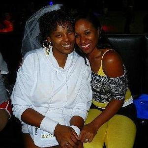 Bride and Tybrittany having skate fun