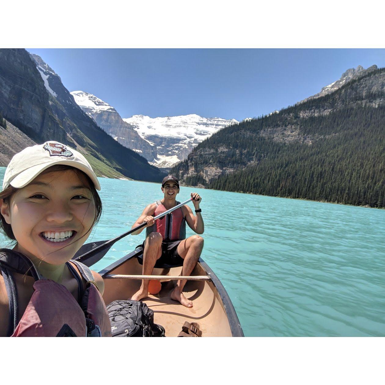 Kayaking in Lake Louise (Banff National Park)
