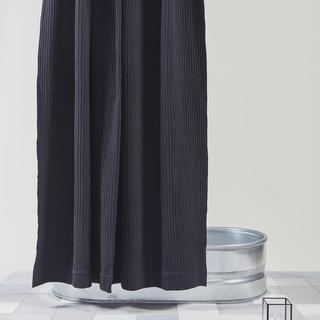 Simple Waffle Cotton Shower Curtain