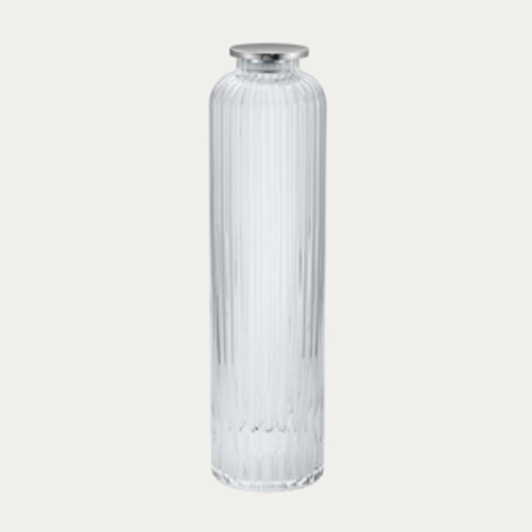 Georg Jensen, BERNADOTTE carafe in glass and stainless steel
