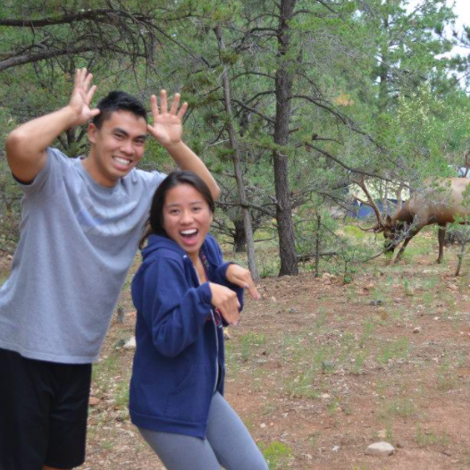 college nicole + jed (in the grand canyon!)