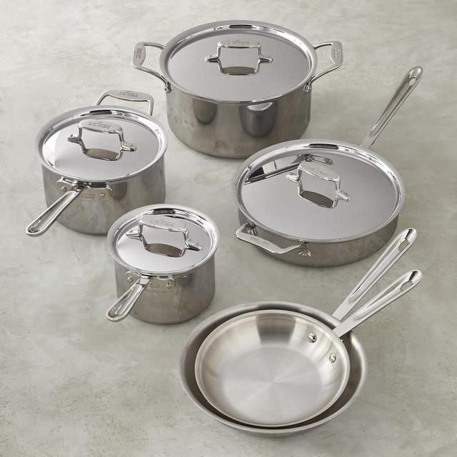 All-Clad d5 Stainless-Steel 10-Piece Cookware Set