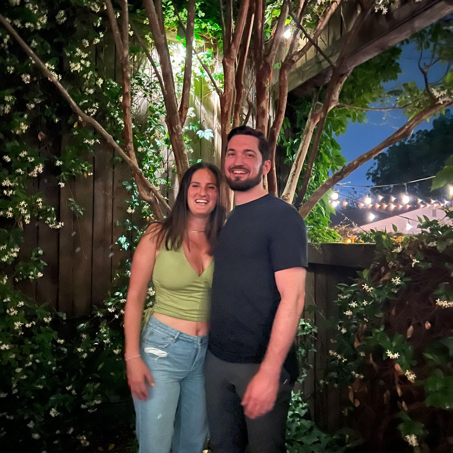 Our first year dating.