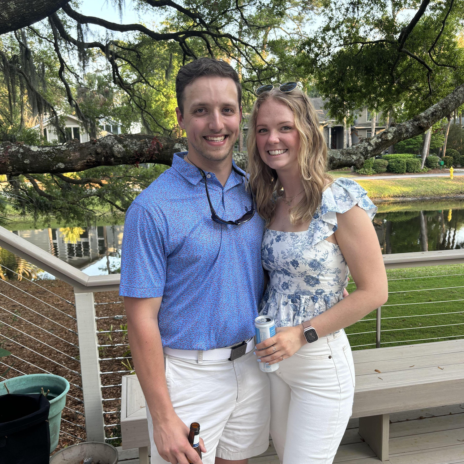 At the Kings’ home in Hilton Head