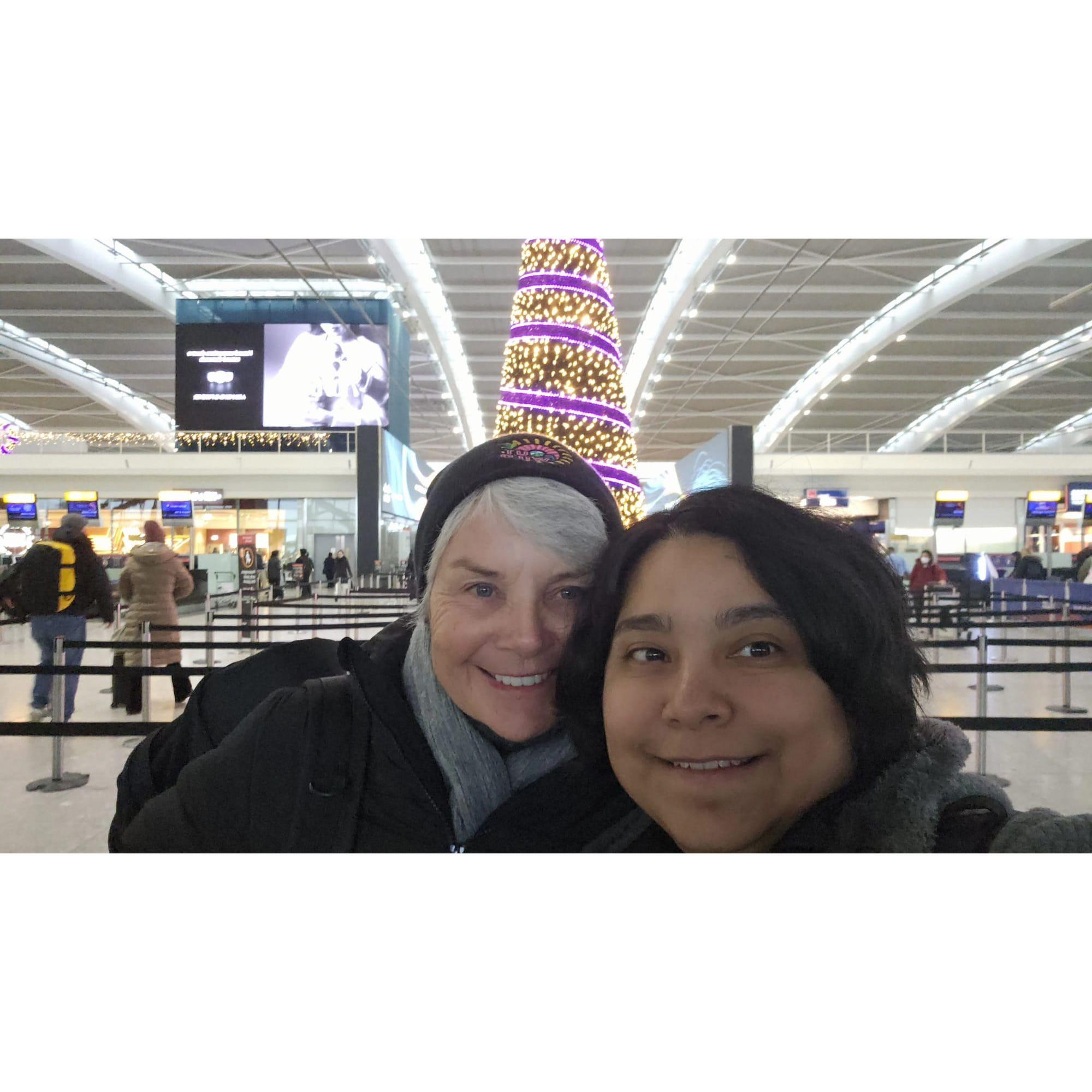 Heathrow Airport when I returned back to LA.