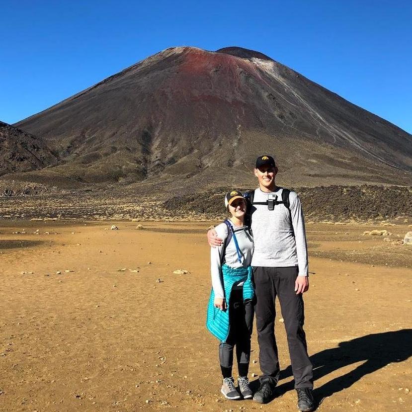 Hiking by Mt. Doom in New Zealand.