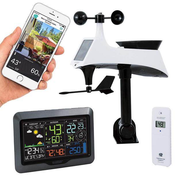 La Crosse Technology, Ltd. - La Crosse Technology V40-PRO-INT Color Wireless Wi-Fi Professional Weather Station
