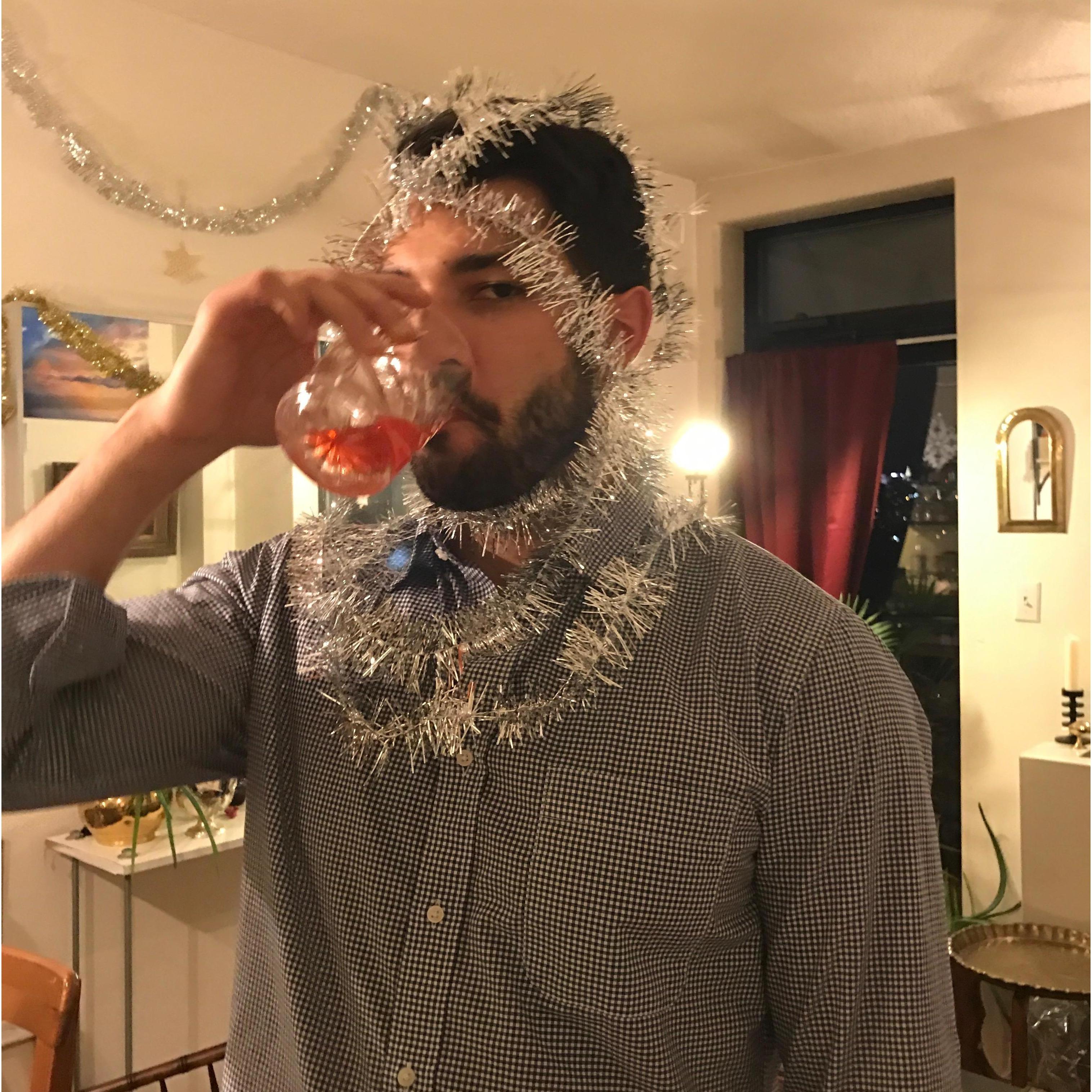Christmas decorating.