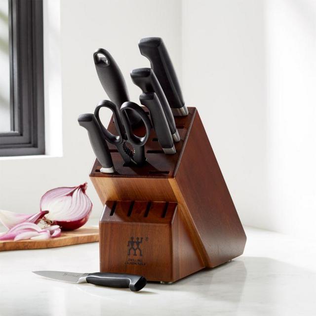 ZWILLING ® J.A. Henckels Four-Star 8-Piece Acacia Knife Set