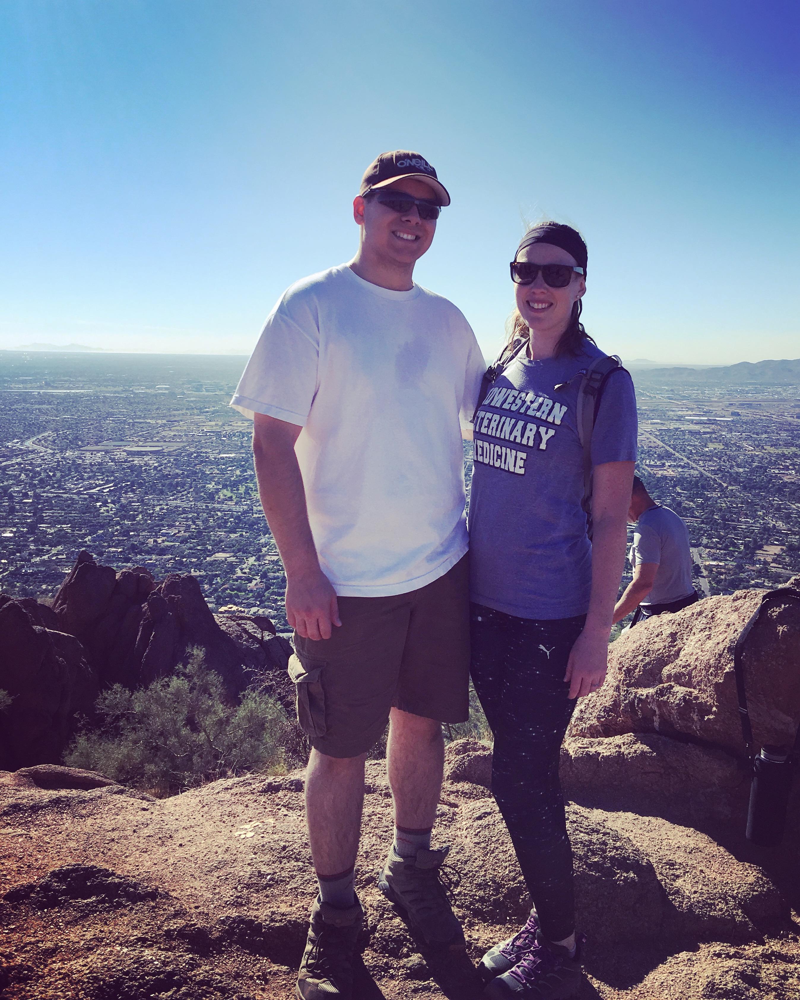 Convinced Alex to climb Camelback with me!