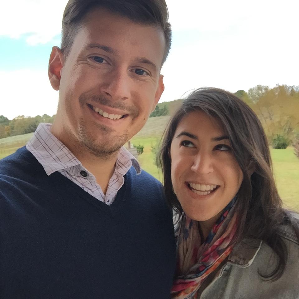 2015: celebrating James's birthday at the vineyards in the Shenandoah Valley