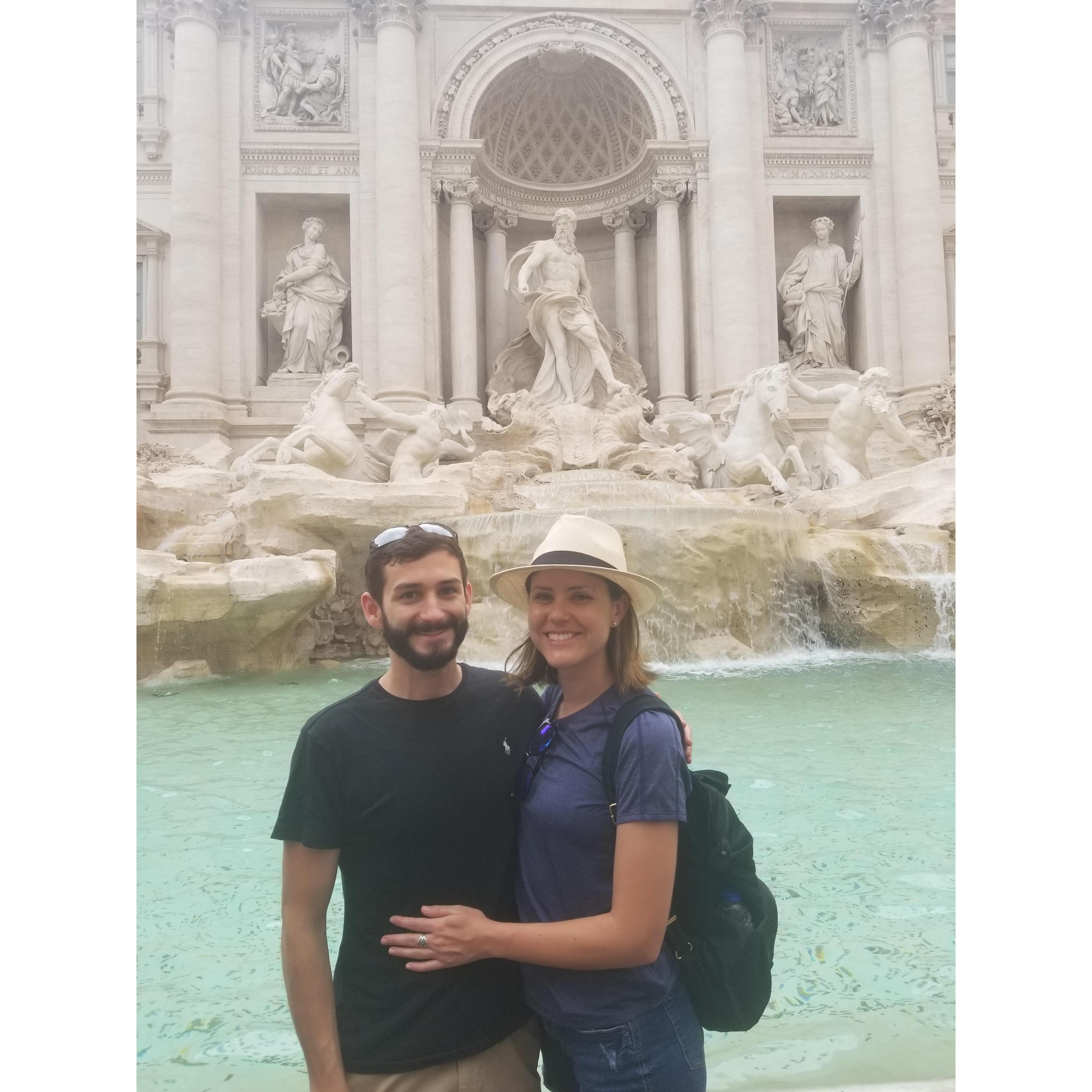 Trevi Fountain in Rome, Italy (Summer 2019).