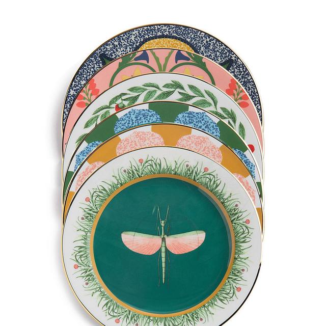Dessert Plate Set of 6Various Prints