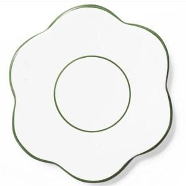 Flower Saucer - Olive Green
