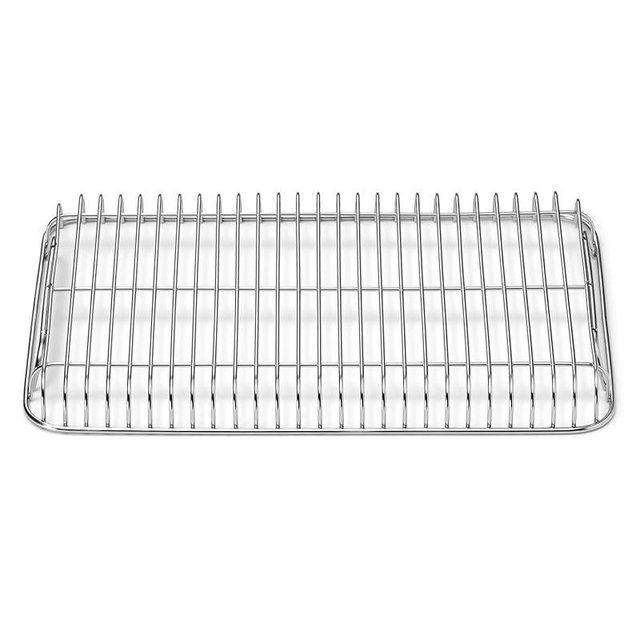 Caraway Stainless Steel Cooling Rack - 9" x 13" - For Cooling Baked Goods, Icing, & More - Designed to Fit Into Our Small Baking Sheet - Stainless Steel
