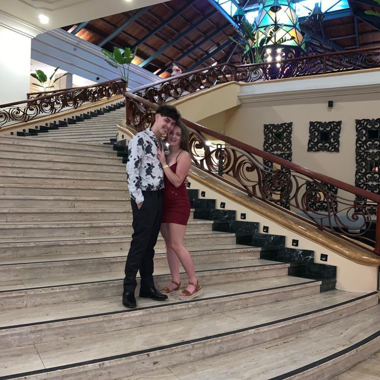 Taylor and Allen’s first international trip