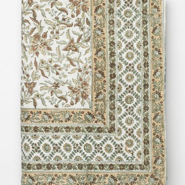 Estelle Block Print Tablecloth
