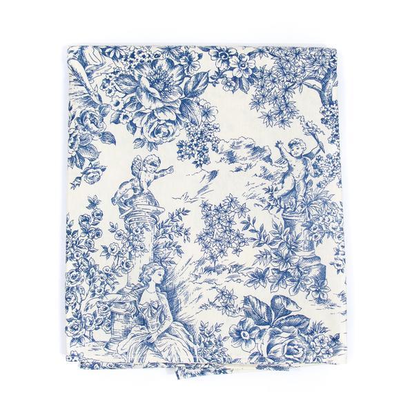 Toile de Jouy Tablecloth, Blue