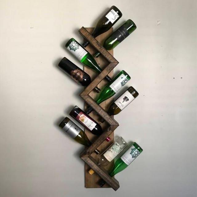 Zig Zag Wine Rack | The Ziggy Zag | 6 Bottles