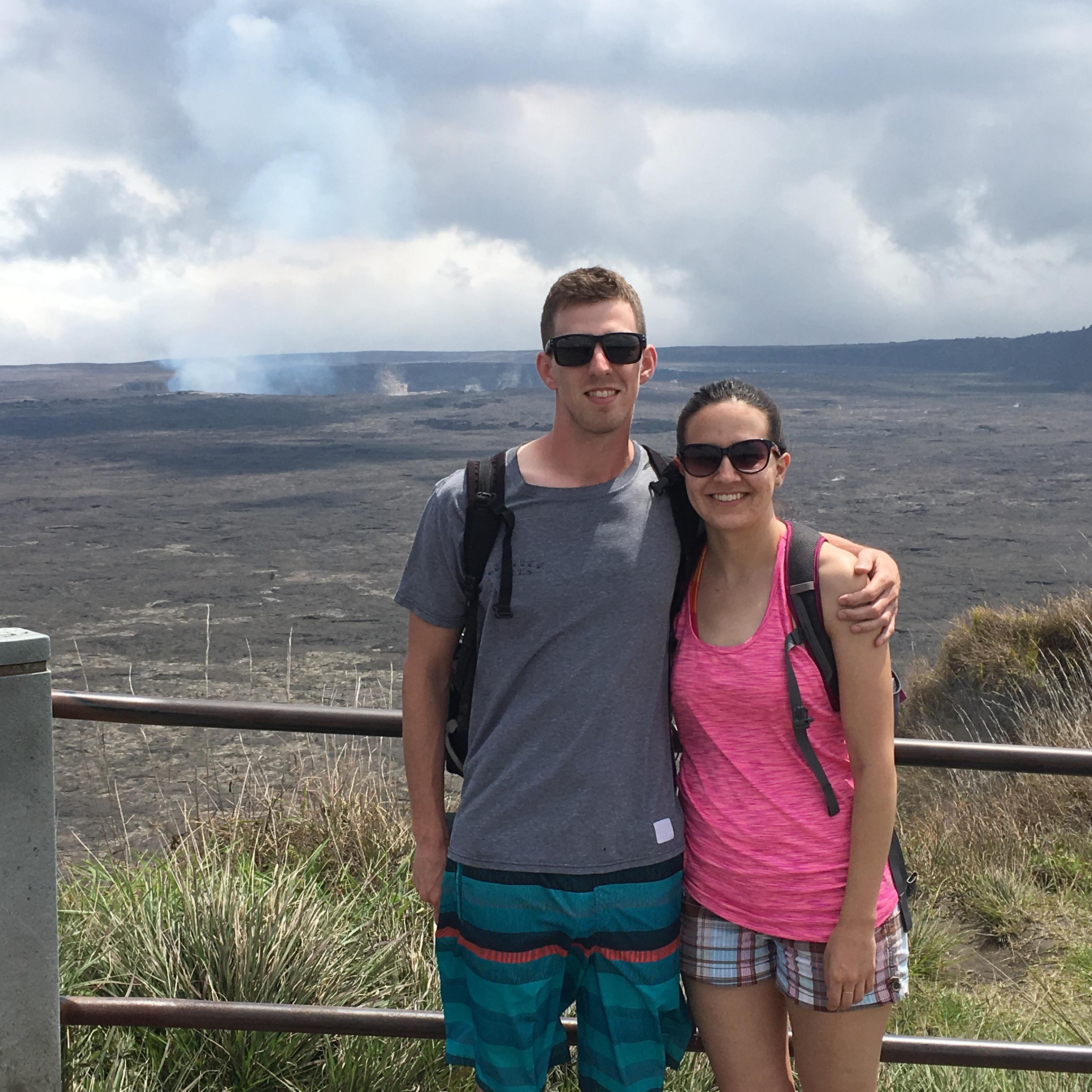 Visiting a volcano in HI
