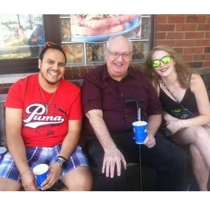 Ice cream after mini gold with Uncle Rick in Ohio