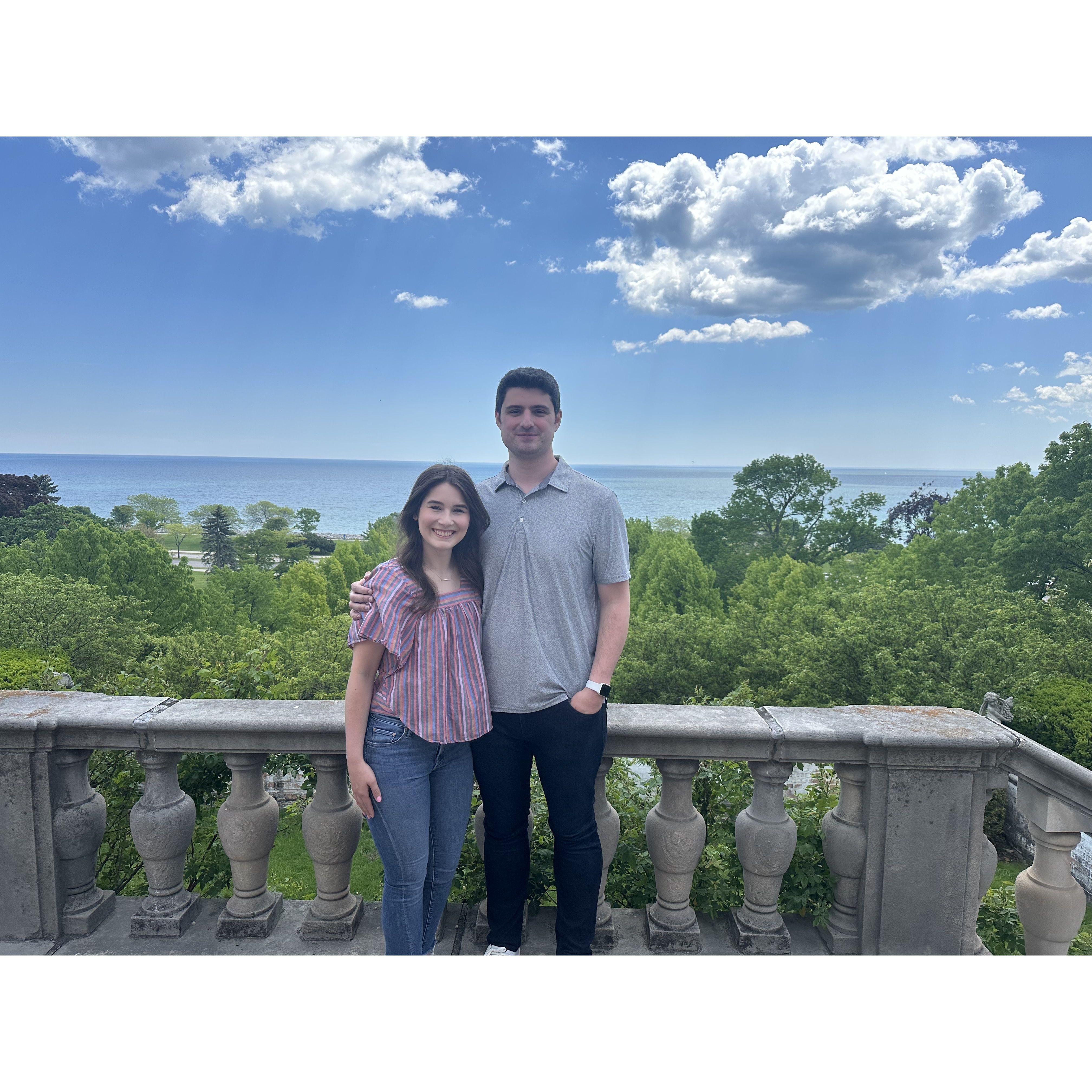 We took this photo during our venue tour of Villa Terrace!