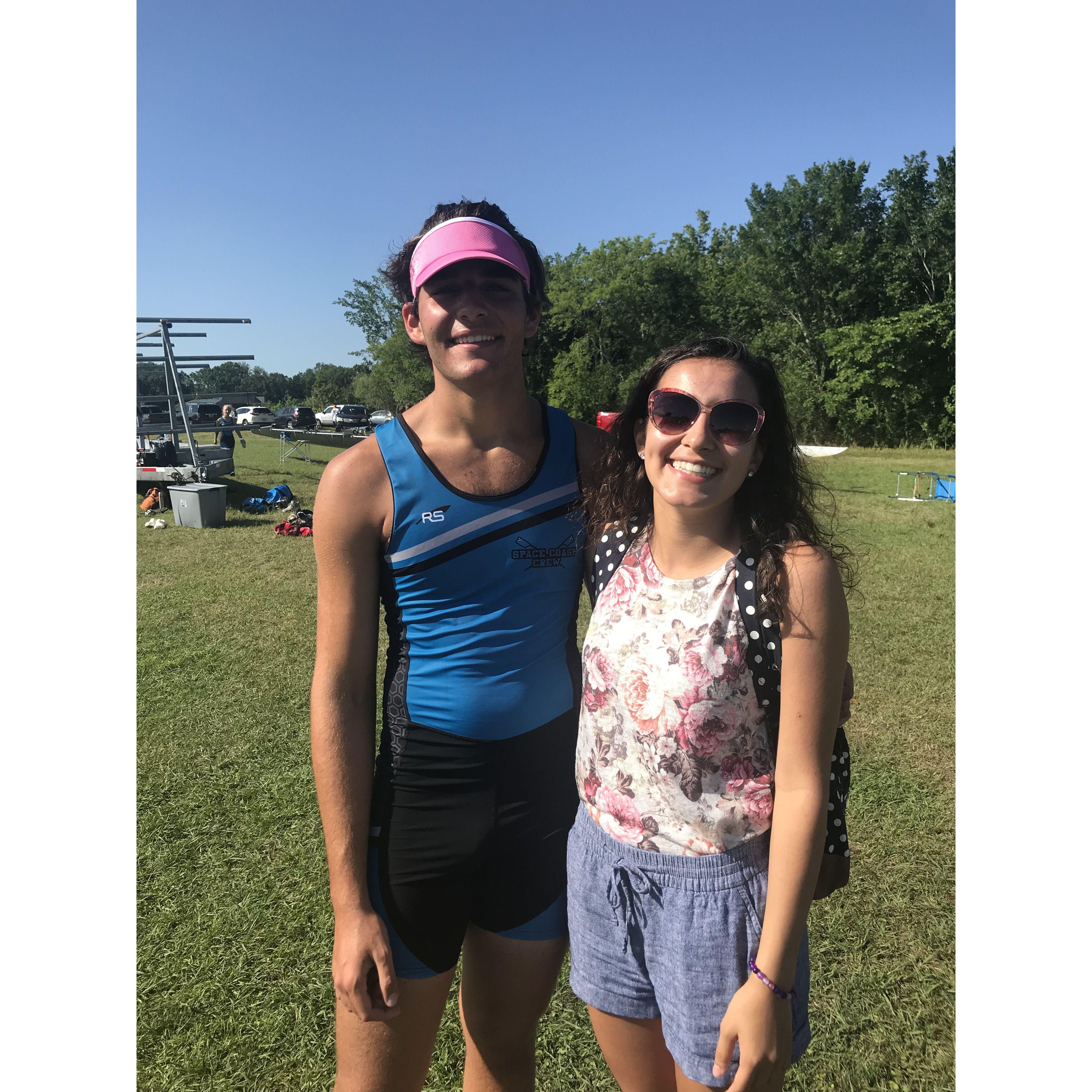 First regatta I watched Matthew race