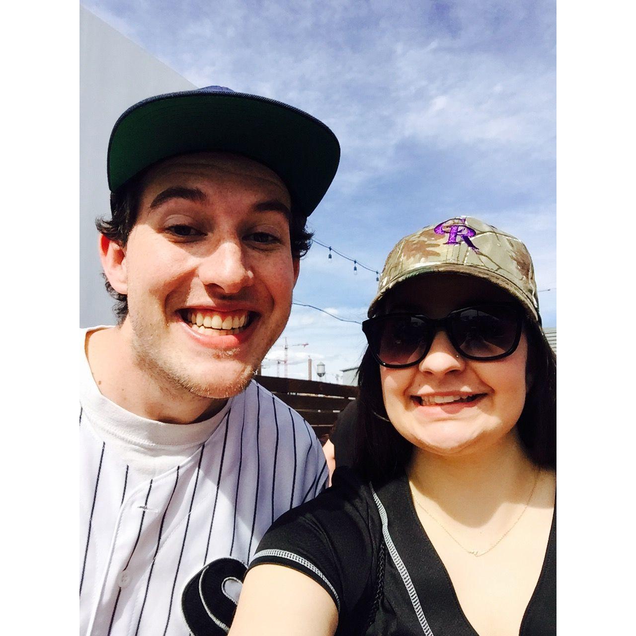 Opening day of the Rockies 2017, the day we met!