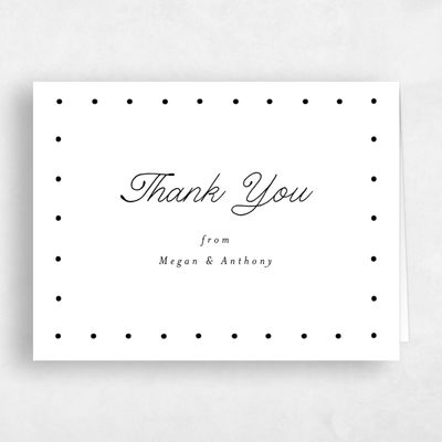 White Wedding Thank You - Lirael Landscape
