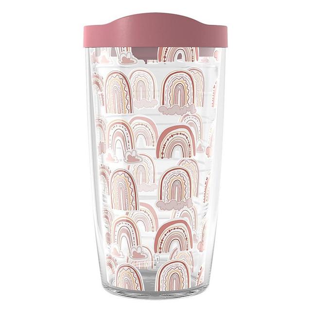 Tervis Boho Rainbows Made in USA Double Walled Insulated Tumbler Cup Keeps Drinks Cold & Hot, 16oz, Classic